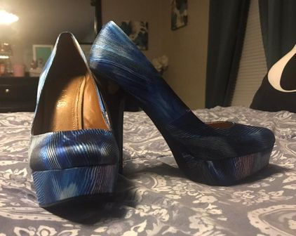 aldo blue pumps