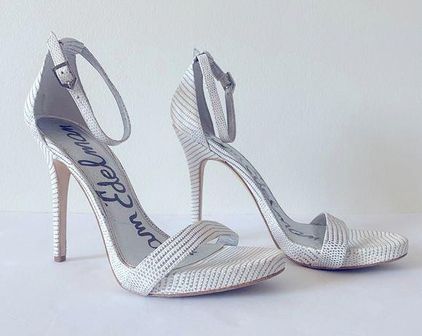 Sam Edelman Women s Ariella High Heel Ankle Strap Sandals in White