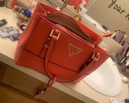 Guess Asher Satchel Purse - Women's Bags in Red | Buckle