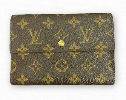 Louis Vuitton Porte Tresor Etui Papiers Wallet Monogram Canvas