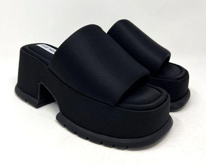 Steve Madden Shelly Slinky Slip On Platform Sandals Black SF674 Women's  Size 8 - $75 - From Sara