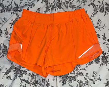 Lululemon Hotty Hot 4” Shorts Size 10 Highlight Orange And Speed Ups Pink -  $70 - From Ava