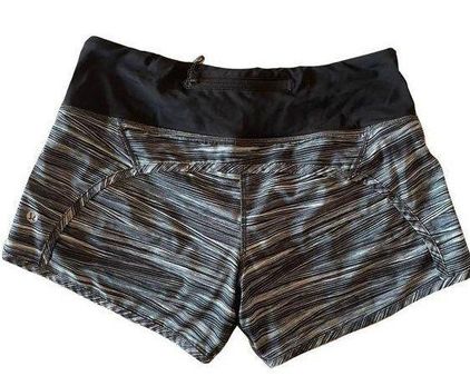 Lululemon Run Times Activewear Striped Mid Rise Lined Running Shorts 4 -  $49 - From Katie