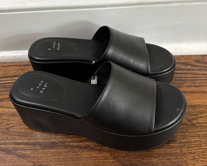 Journee Collection Womens Lailee Tru Comfort Foam Buckle Platform Sandals  Black 6.5 : Target