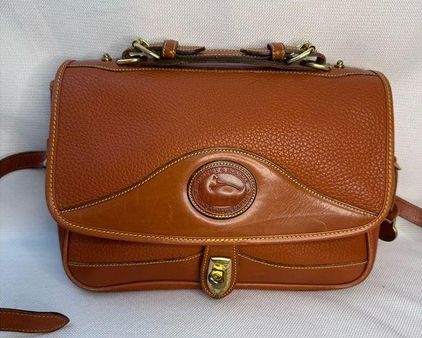 Dooney Bourke Vintage 90s Awl Leather Crossbody Bag FAIR