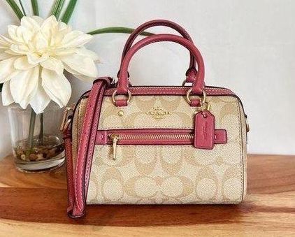 NWT Coach Mini Rowan Crossbody In Signature Canvas