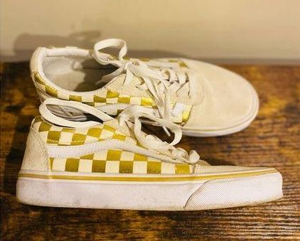 - Sneaker $35 Sandra Gold Up 7 - Sz Vans Ward From Lace SK8-Low Shoes Check Top | /