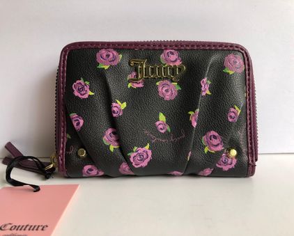 JUICY COUTURE PURPLE VELOUR & PINK FAUX LEATHER SHOULDER/HANDBAG – Whispers  Dress Agency