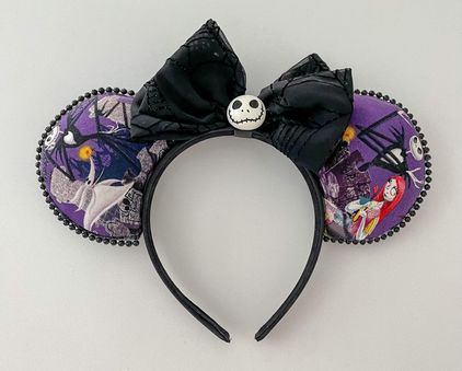 Custom White Louis Vuitton Minnie Mouse Ears