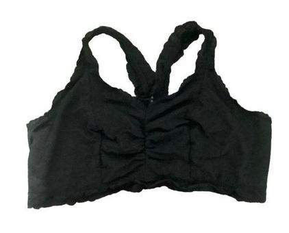 Cacique Women's 4X Plus Black Lace Racerback Bralette Size 26 28 - $23 -  From The Traveling
