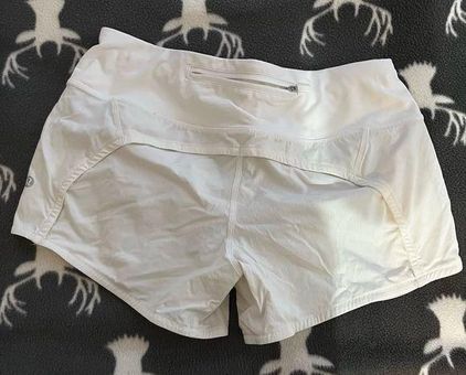 NEW LULULEMON Run Times Short 4 White