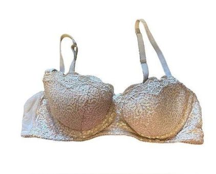 Aerie glitter sequin bra size 34B Tan - $5 - From Holly