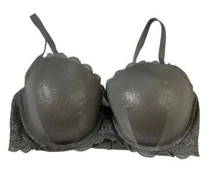 Victorias Secret Women Size 34DD Gray Dream Angels Lined Demi