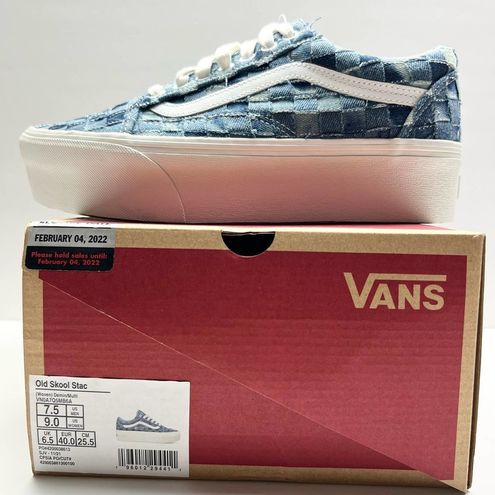 Vans Women's Old Skool Stackform Woven Denim / Multicolor - VN0A7Q5MB6A