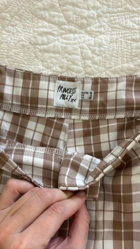 Archer Pants Beige Plaid