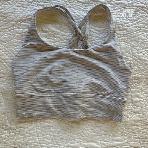 Lululemon Energy Bra *Long Line Wee Are From Space Nimbus Battleship size 4  Gray - $15 (74% Off Retail) - From Zoe