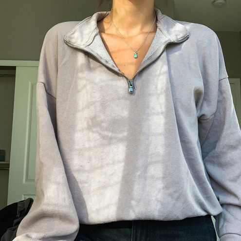 american eagle quarter zip sweatshirt
