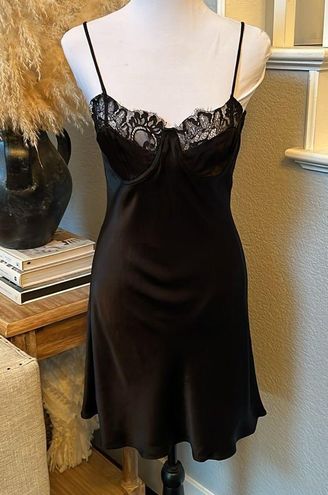 Bardot Lace Mini Slip Dress in Black - $48 - From Sharla