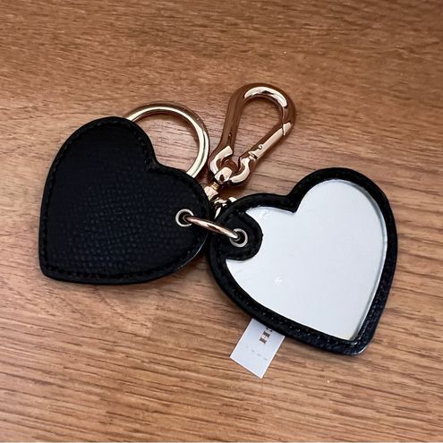 Coach Heart Mirror in Leopard Print Charm Key Ring Keychain F54917 - $41  New With Tags - From Zina