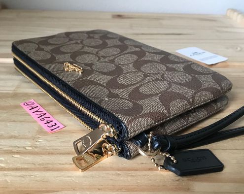 Coach Large Double Zip Wristlet Pink - $125 (29% Off Retail) New With Tags  - From Aya