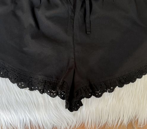 Urban Outfitters Uo Elodie Lace-trim Bloomer Short in Black