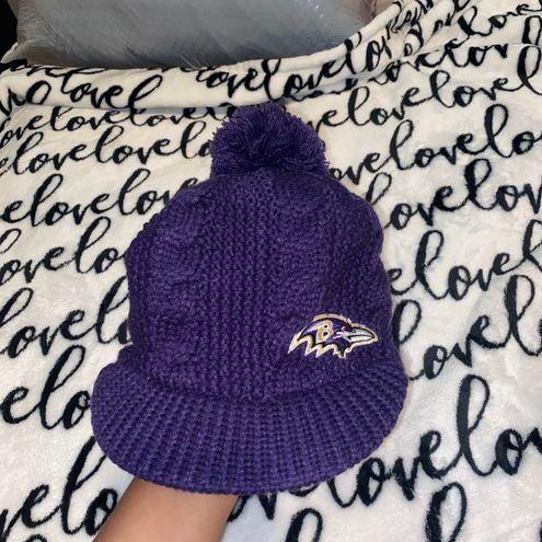 Baltimore Ravens PURPLE Football Knit NFL Beanie Hat One Size New with Tags