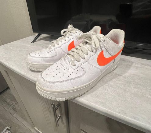 Nike Orange Air Force 1 Sneakers for Men - Up to 45% off