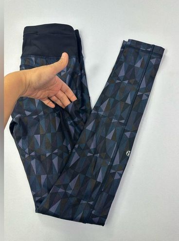 Lululemon full length leggings size 4 geometric print with pockets - $35 -  From Aysia