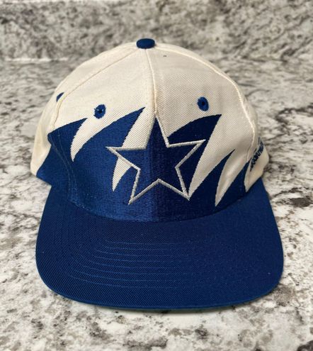 Vintage 1990s Dallas Cowboys Sharktooth Snapback Hat Cap Pro
