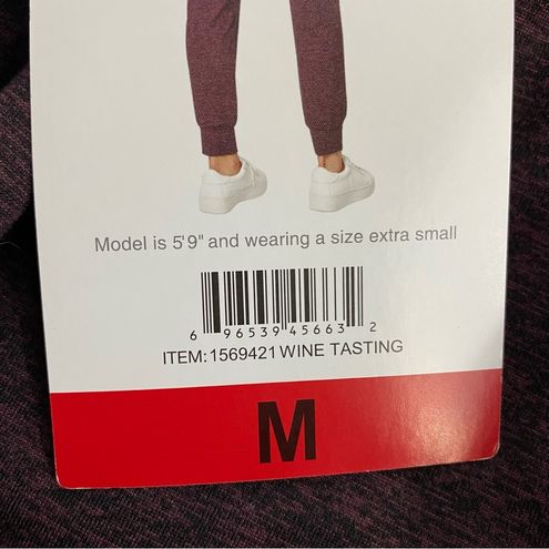 Mondetta Pants Jogger Size Medium Wine Red Patch Pockets Drawstring NEW -  $12 New With Tags - From Jael