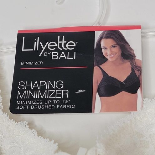 Nwt Lilyette by Bali Comfort Lace Full Figure Minimizer Bra 0428