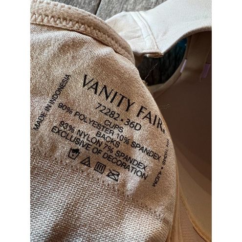 Vanity Fair Bra Size 36D Beyond Comfort 72282 Full Coverage Wire
