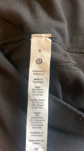 Lululemon Black Flare Leggings Size 6