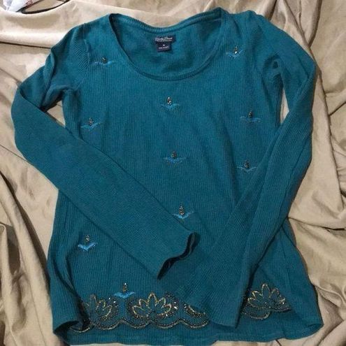 Lucky Brand thermal beaded long sleeve Size M - $14 - From Ali