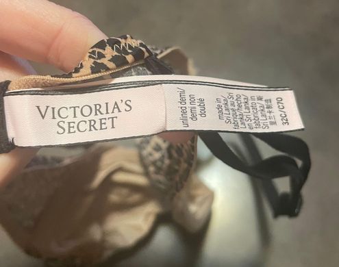 Victoria's Secret VS Leopard Unlined Demi Bra Multi Size 32 C - $31 - From  Chelsea