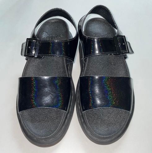 Graveren Verbaasd gelijkheid Dr. Martens Black Holographic Romi Petrol Sandals Size 8 - $71 - From  Angelica