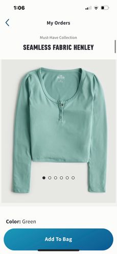 Hollister Long-Sleeve Seamless Fabric Top