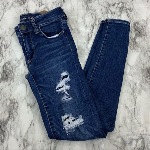 American Eagle Jeggings Distressed Denim Skinny Jeans size 2 - $19 - From  Nicole