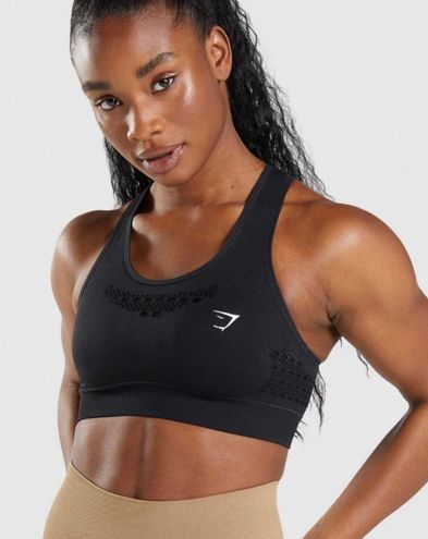 Gymshark Energy Seamless Sports Bra Black Size M