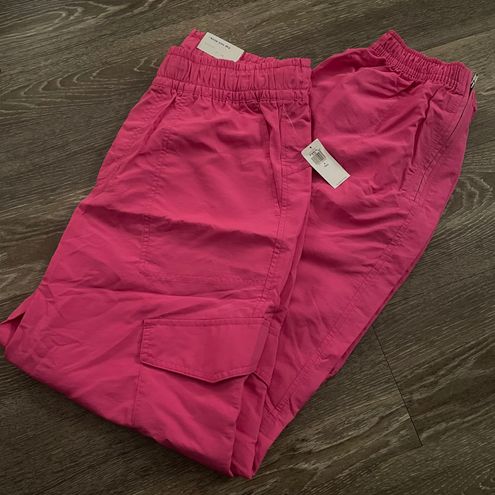 Old Navy NWT Pink Tall High-Waisted Ankle-Zip Cargo Jogger Pants