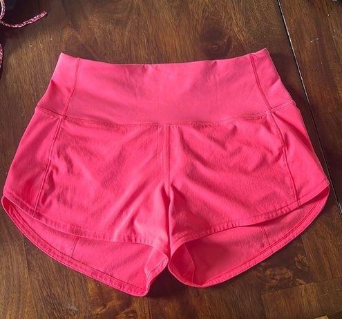 Lululemon speed up shorts, color lipgloss Pink Size 4 - $35 (48% Off  Retail) - From Haylie