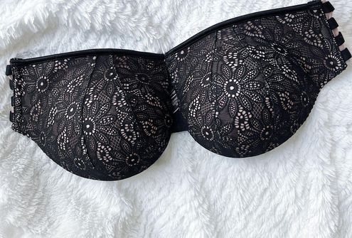 Victoria's Secret Bombshell Strapless Push Up Bra 36A Black Size 36 A - $30  (50% Off Retail) - From Annie