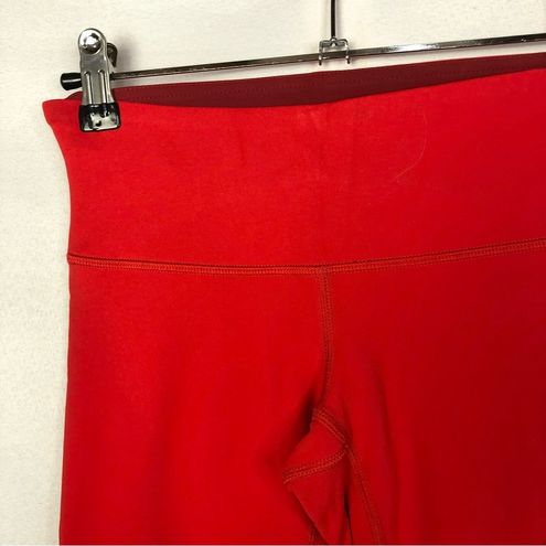 Lululemon Wunder Under Crop III (Reversible) - True Red / Prep Red