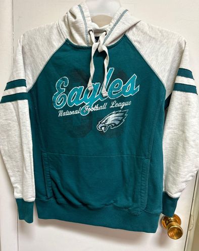 Vintage 00s Cotton Mix Black NFL Philadelphia Eagles Hoodie - XX