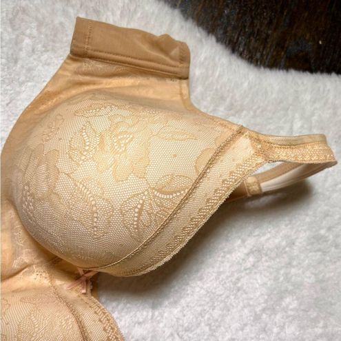 Cacique 46C Beige Modern Lace Lightly Lined Balconette Bra Tan Size  undefined - $28 - From Nikki