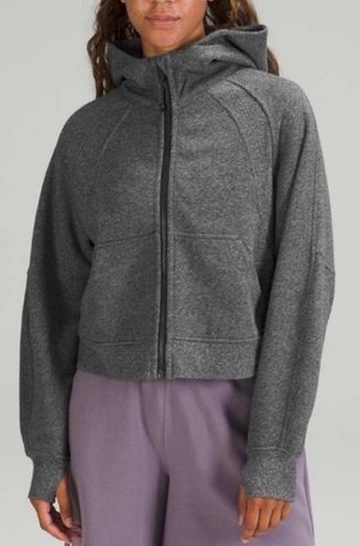 Lululemon Scuba Oversized Full Zip - Heathered Speckled Black