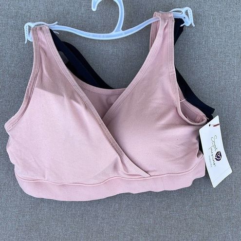 Secret Treasures 2-pack nursing sleep bras pink & black size small NEW -  $18 New With Tags - From Mel