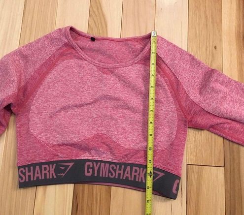 Gymshark Flex Sports Long Sleeve Crop Top size S Pink - $27 - From Irma