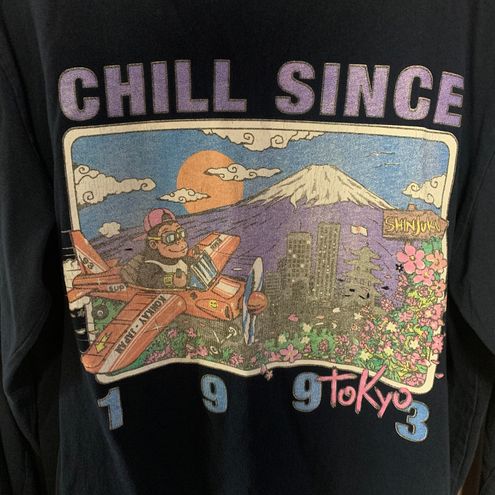 John Galt Brandy Melville Chill Since 1993 Long Sleeve T-shirt - One Size  Large