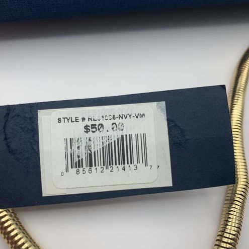 La Regale Rosalia Jacquard Flap Clutch Handbag Navy Blue - $25 (50% Off  Retail) - From Jennifer